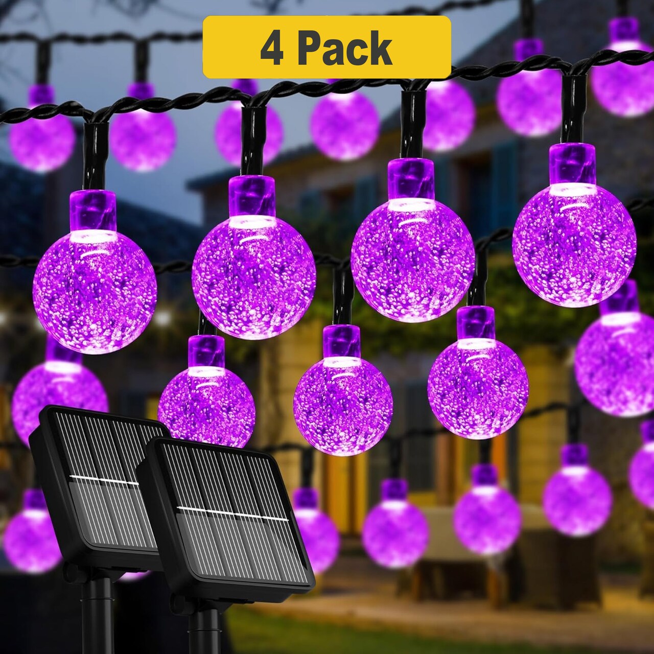 Energy Efficient 30 LED Solar Bubble Lights for Patios and Yards